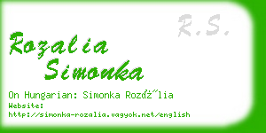 rozalia simonka business card
